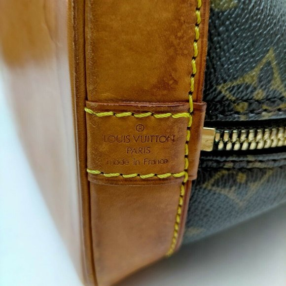 Louis Vuitton Alma Hand Brown Monogram Canvas Satchel - Picture 8 of 16